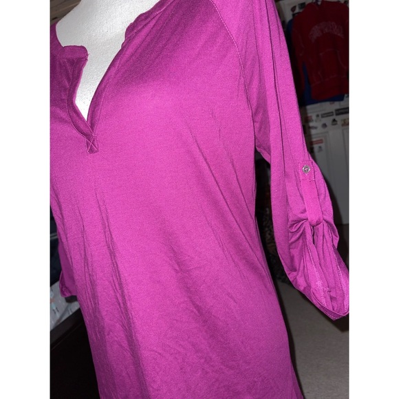 Women’s Purple G.H. Bass & Co. Long Sleeve Blouse 💜 - Picture 7 of 11
